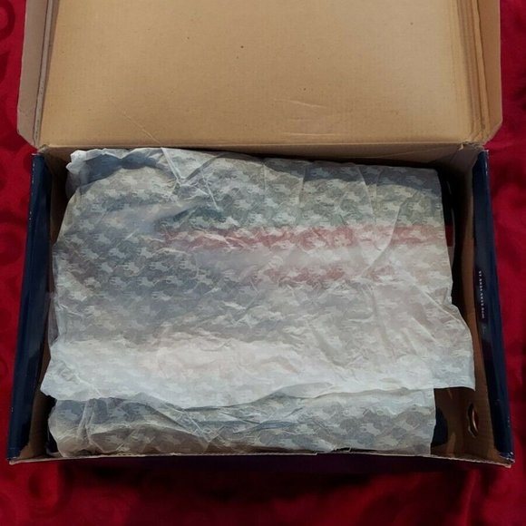 New Polo Ralph Lauren Solomon Canvas Shoes Suicide USA Flag Sui Ski Men's 14D - Picture 9 of 10